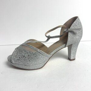 Paradox London Pink Womens Nora Sandal Silver Size 7.5W